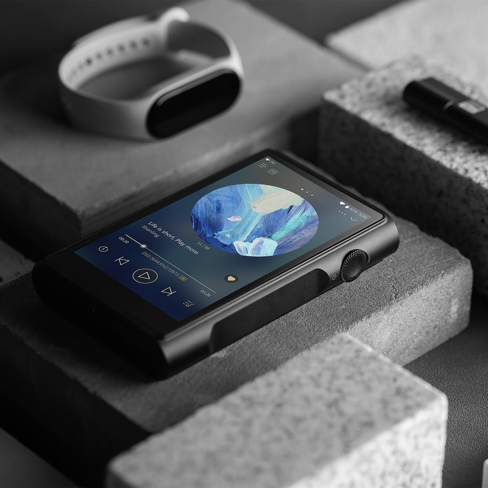 SHANLING M3 Ultra MP3/MP4 Player, tragbarer Hi-resBluetooth-Audioplayer, 4,2in LCD Touchscreen|MQA 16X|3500 mAh|3+32GB Up to 2TB skalierbar|Android 10|2X ES9219C DAC/AMP|3,5mm/4,4 mm (Black)