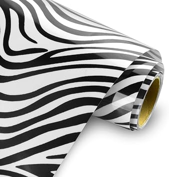 Leopard Heat Transfer Vinyl Animal Pattern HTV Vinyl Bundle Roll - 10 Inch x 5 Feet Iron on Vinyl Wild Animal Print HTV for Garment Clothing T-Shirt Decoration DIY Zebra Print