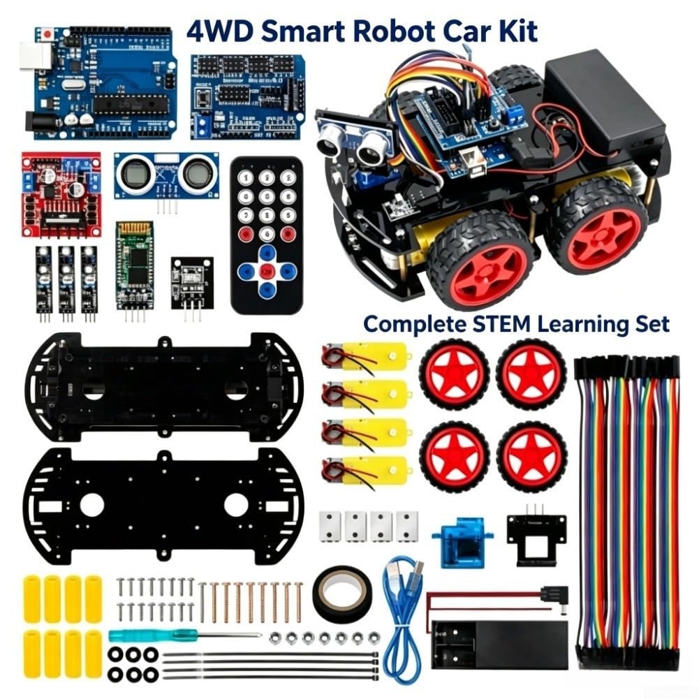 30x22cm per 4wd Robot Car per piattaforma per progetti di codifica 30x22cm
