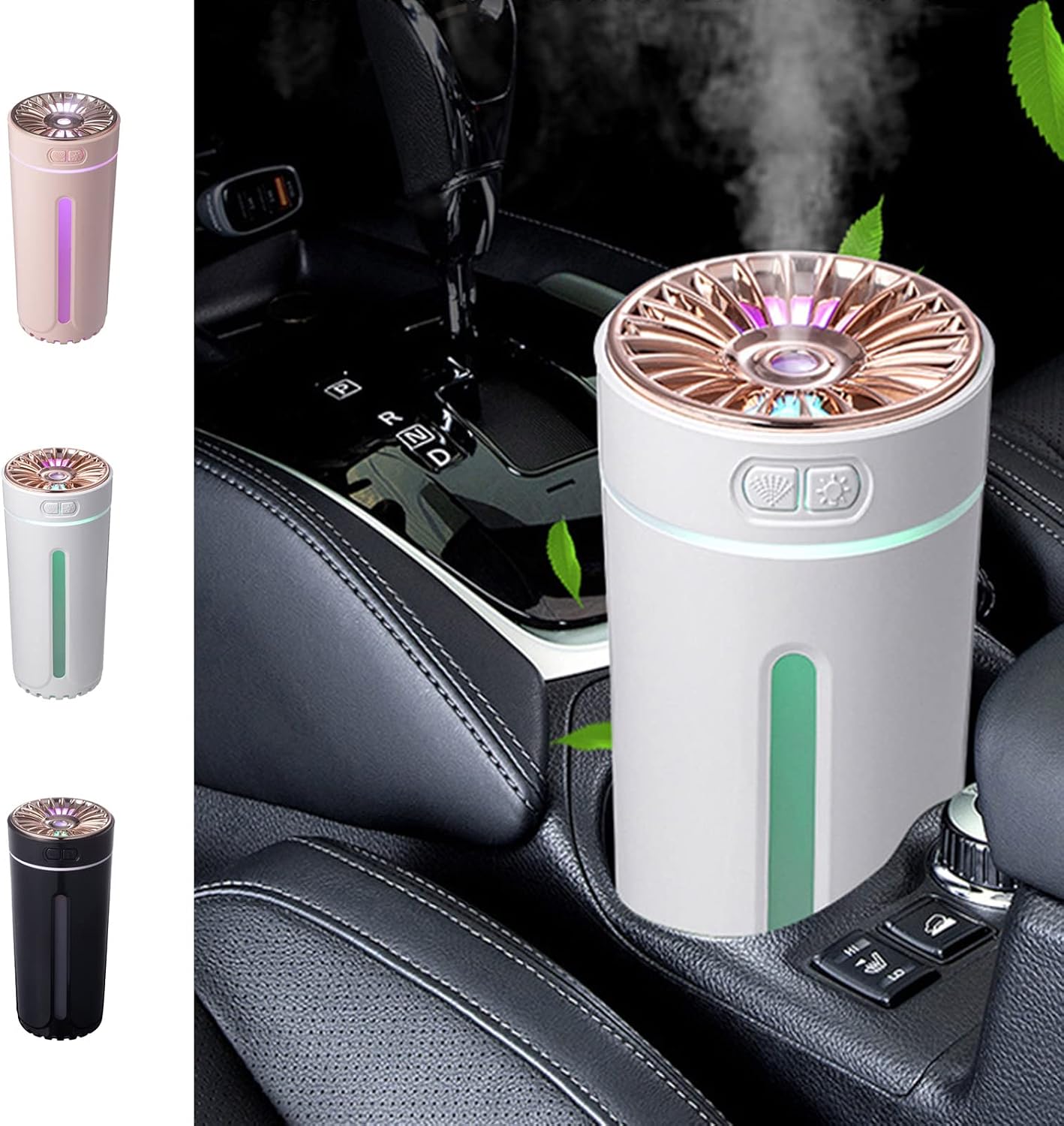 Car Air Humidifier Timing Auto-off USB Diffuser 300ml Portable Humidification Mist Maker Equipment for Bedside