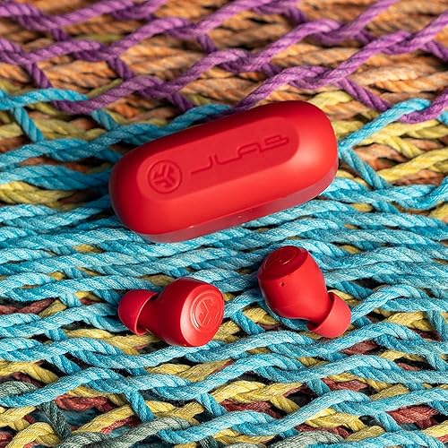 Vista 7 de JLab Go Air Pop Auriculares inalámbricos Bluetooth + funda de carga Rosa Doble conexión Resistencia al sudor IPX4 Conexión Bluetooth 5.1 3