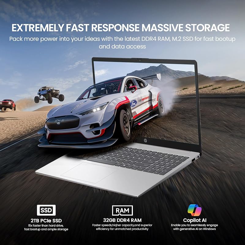 HP 15 Inch Touchscreen Laptop Computer, 15.6 FHD IPS Touch Screen Students&Business Laptop, Intel Core i5 (Beat i7-1255U), 32GB RAM 2TB SSD, Windows 11 Pro, Number Pad image 5