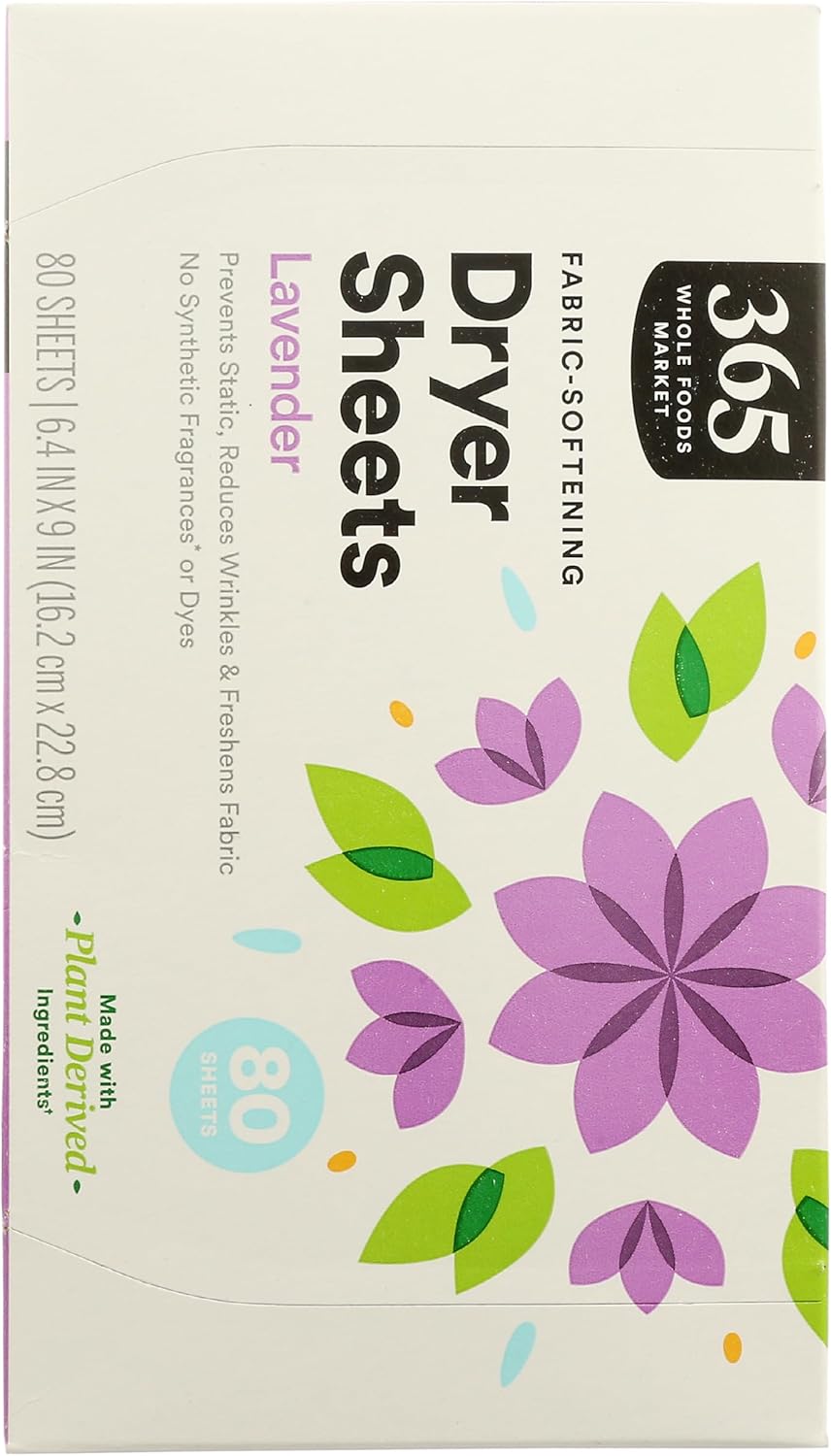 , Fabric-Softening Dryer Sheets, Lavender