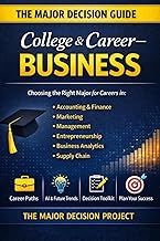 The Major Decision — College & Career: Business 2026: How to Choose a College Major for Careers in Accounting, Finance, Marketing, Management, Entrepreneurship, Business Analytics & Supply Chain