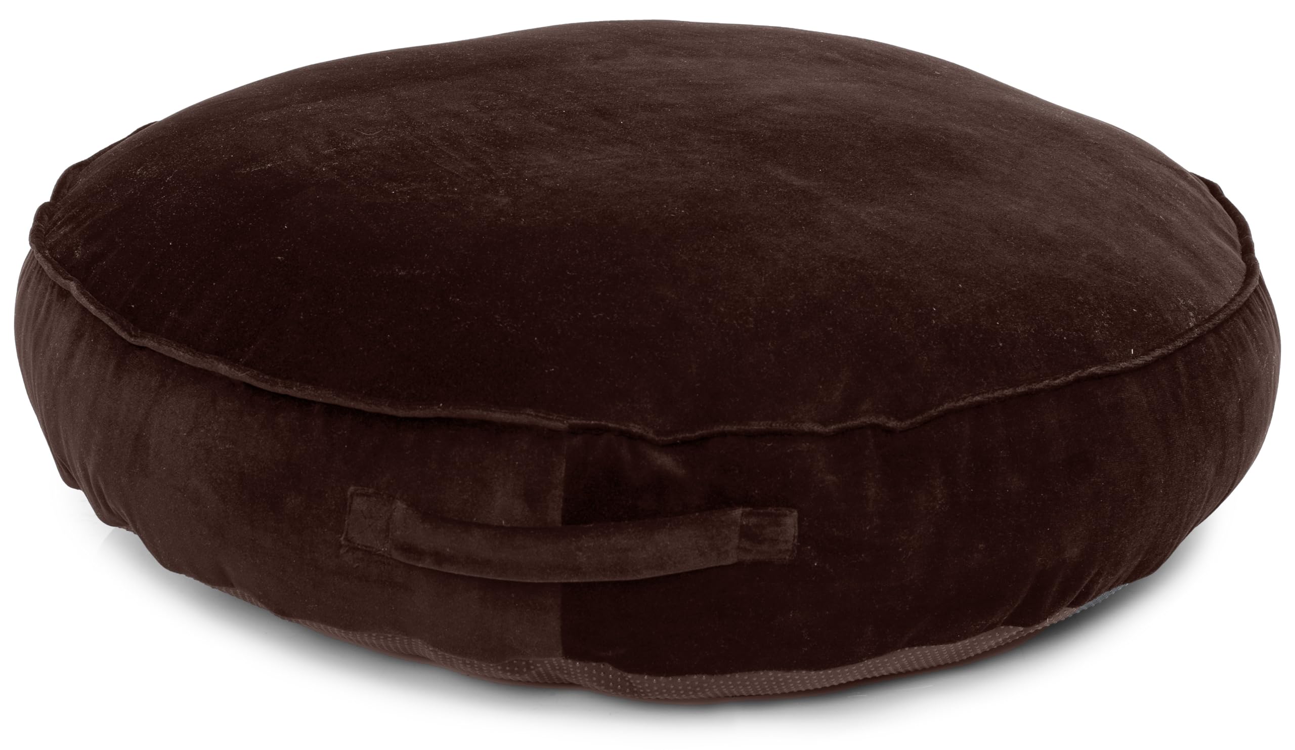 Pets BFF Round Flat Cushion for Dog & Cat Bed Medium Size - Washable Removable Velvet Cover, Brown (B0BXHP6TNG) Amazon Price History, Amazon Price Tracker