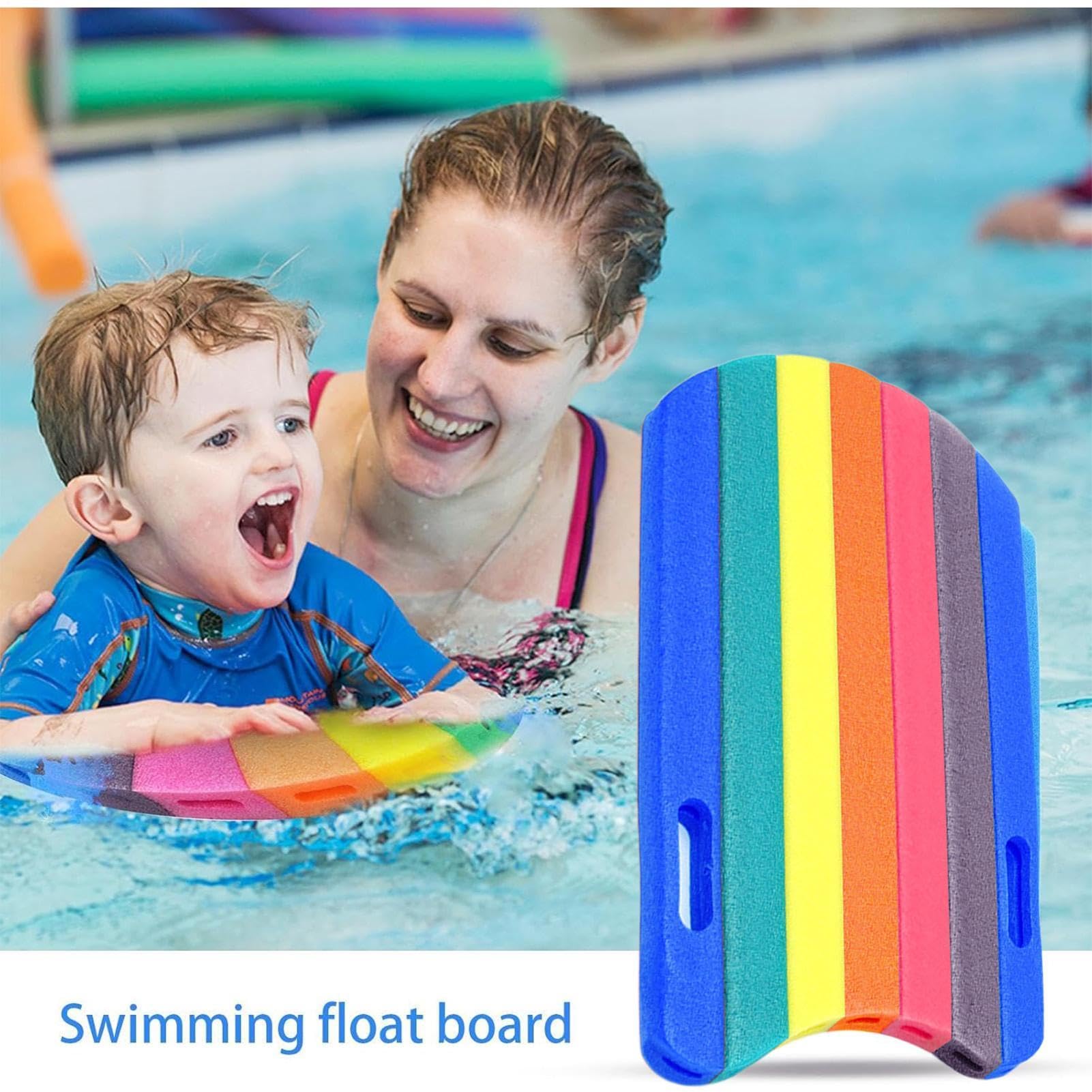 Tavola galleggiante da allenamento per nuoto, dimensioni 47 x 29 cm, leggero EPE cotone perlato, piscina versatile per bambini e adulti, tavola galleggiante resistente per animali domestici e