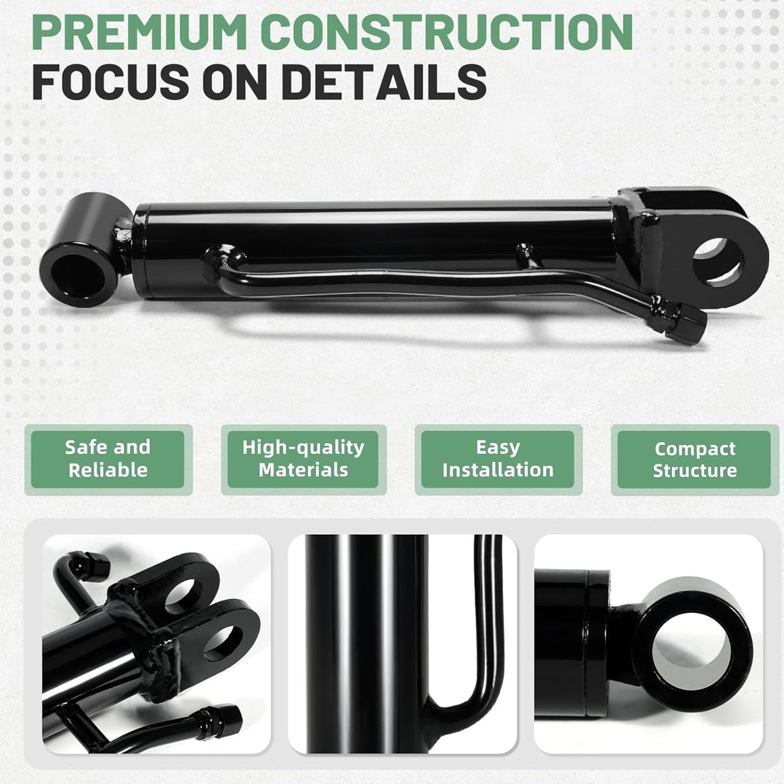 Cilindro a Pollice per Mini Escavatore, Cilindro Idraulico da 25 Mm, Compatibile con l'accessorio per Mini Escavatore Inferiore a 3 Tonnellate, Morsetto a Pollice per Piccolo