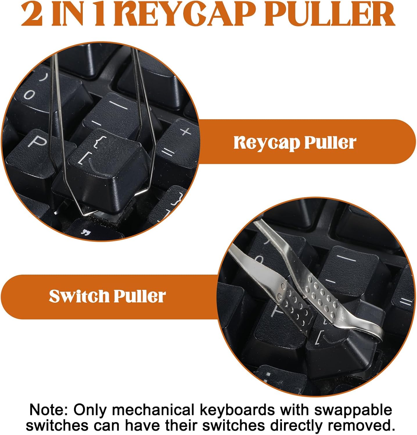 JJUNW 6Pcs Mini Keyboard Cleaning Brushes Kit, with Keycap Puller & Switch Puller PP Handle Nylon Anti Static Cleaning Brush for Computer Keyboard Motherboard Camera Small Space