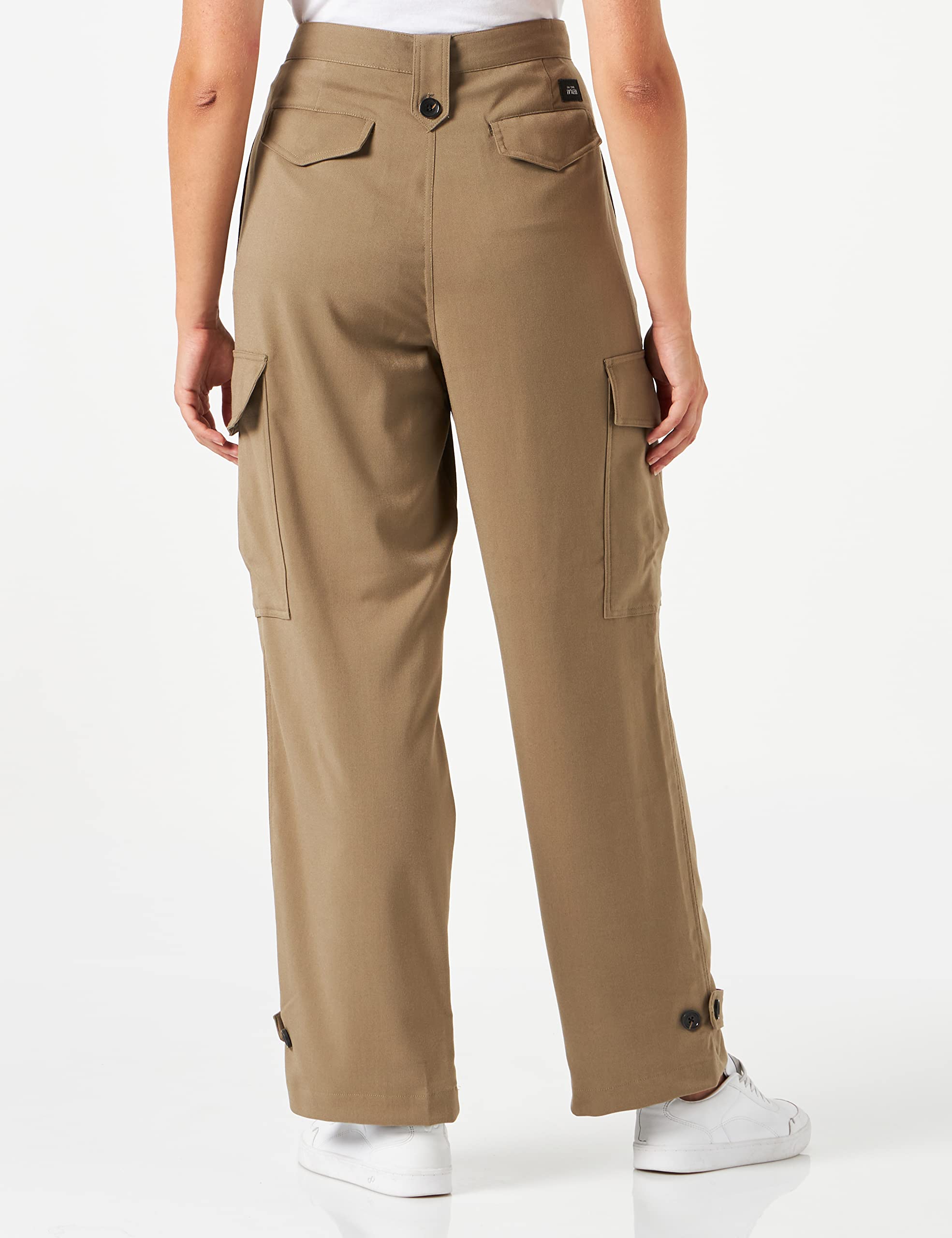REPLAY W8020 .000.84489 Pantaln de Vestir, 431 Light Military, 27W para Mujer