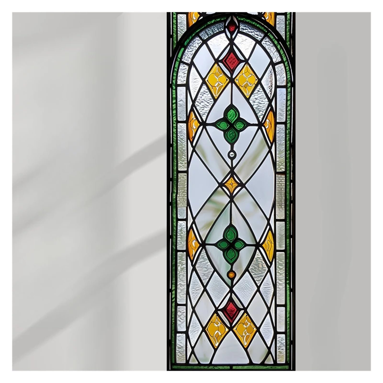 Window Film Stained Glass Film Retro Electrostatic Frosted Sticker Window