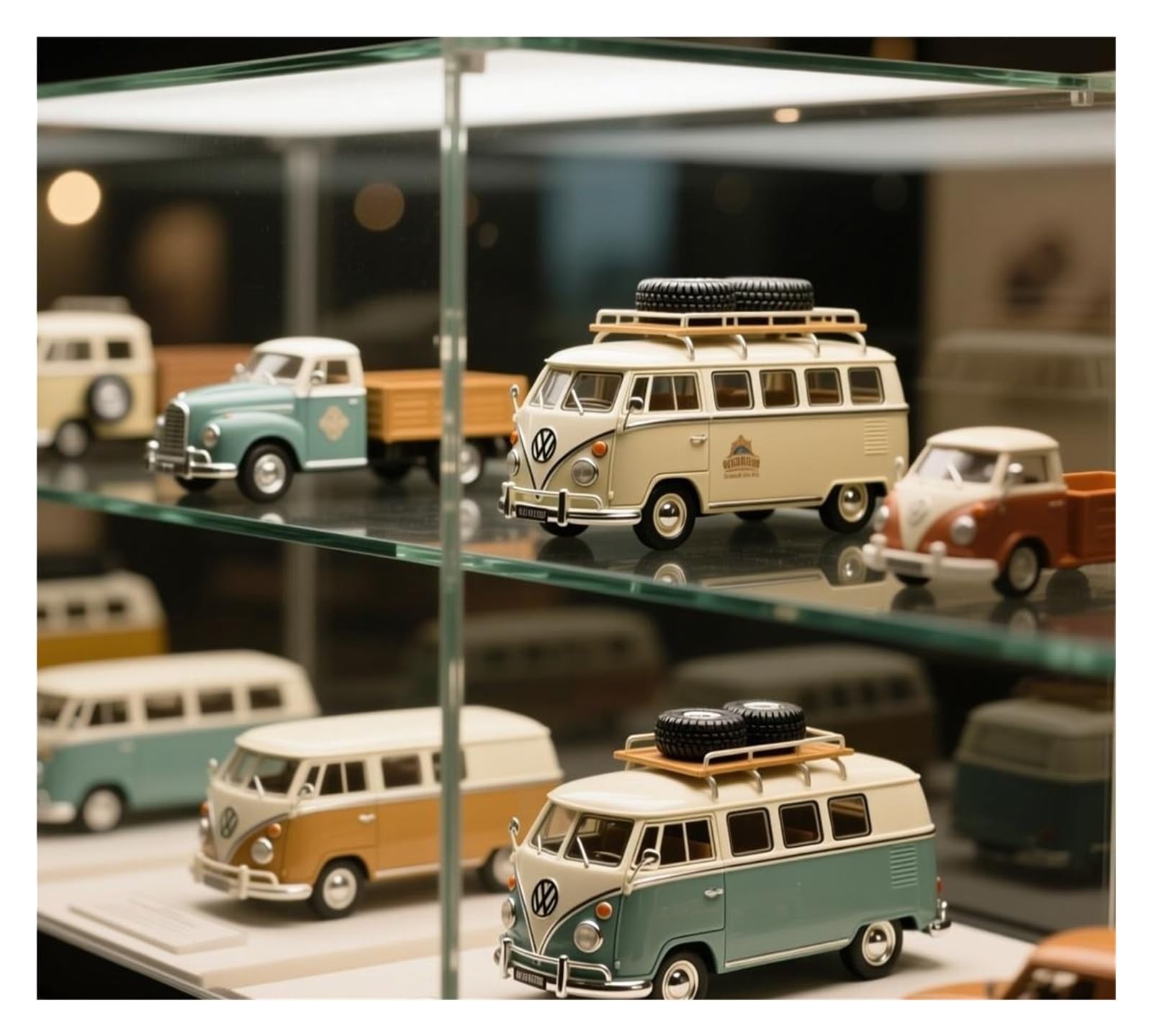 1 43 para Goelette Digue 1951 RV Camper Vehículo Auto Modelo De Aleación Colección Estática Juguetes Recuerdo Miniatura de colección