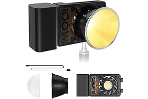 CINEPEER CX100 100w COB LED Video Light: Illuminate Your Shots with Versatility