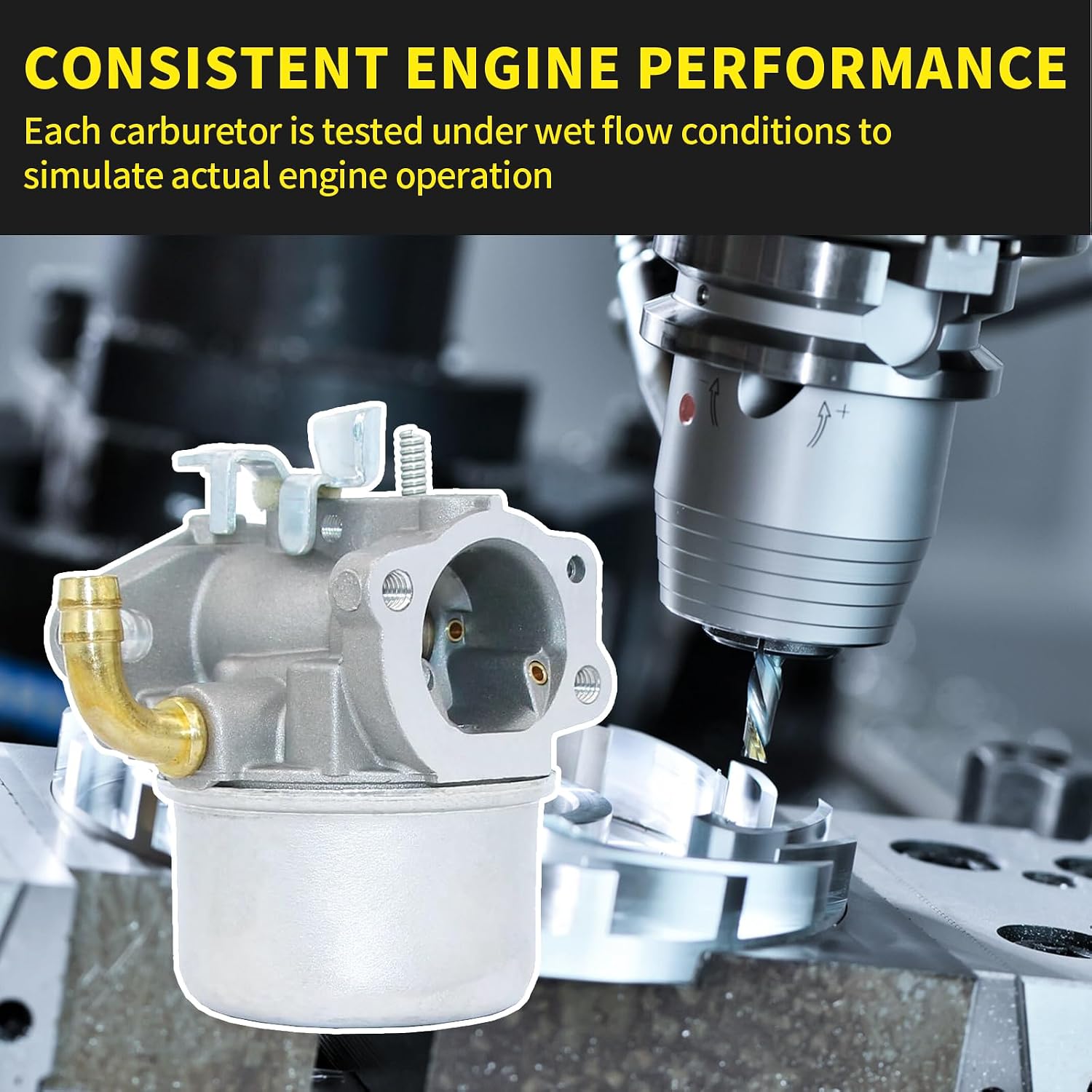 215369 Carburetor Replace for B&S Intek 190 Engine 850 Series 6.75 OHV, 900 Series 190 205 206cc Fit for Nikki 215434 495652 for John Deere 020382 (with air filter)