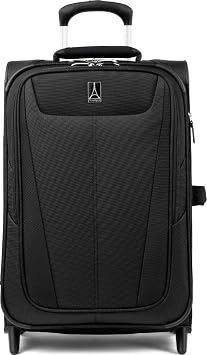 Travelpro Maxlite 5 Softside Carry-On Luggage Upright, Black, 21-Inch | Expandable 2-Wheel Lightweight & Durable Travel Design for Both Men & Women
