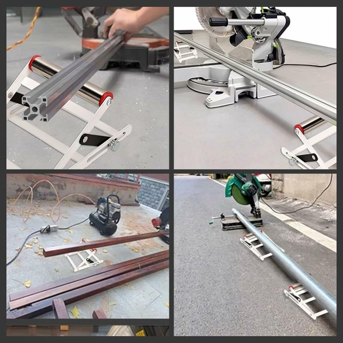 2PCS Adjustable Cutting Machine Support Frame Work Support Stand Angle Grinder Holder Cutting Machine Attachments Tool