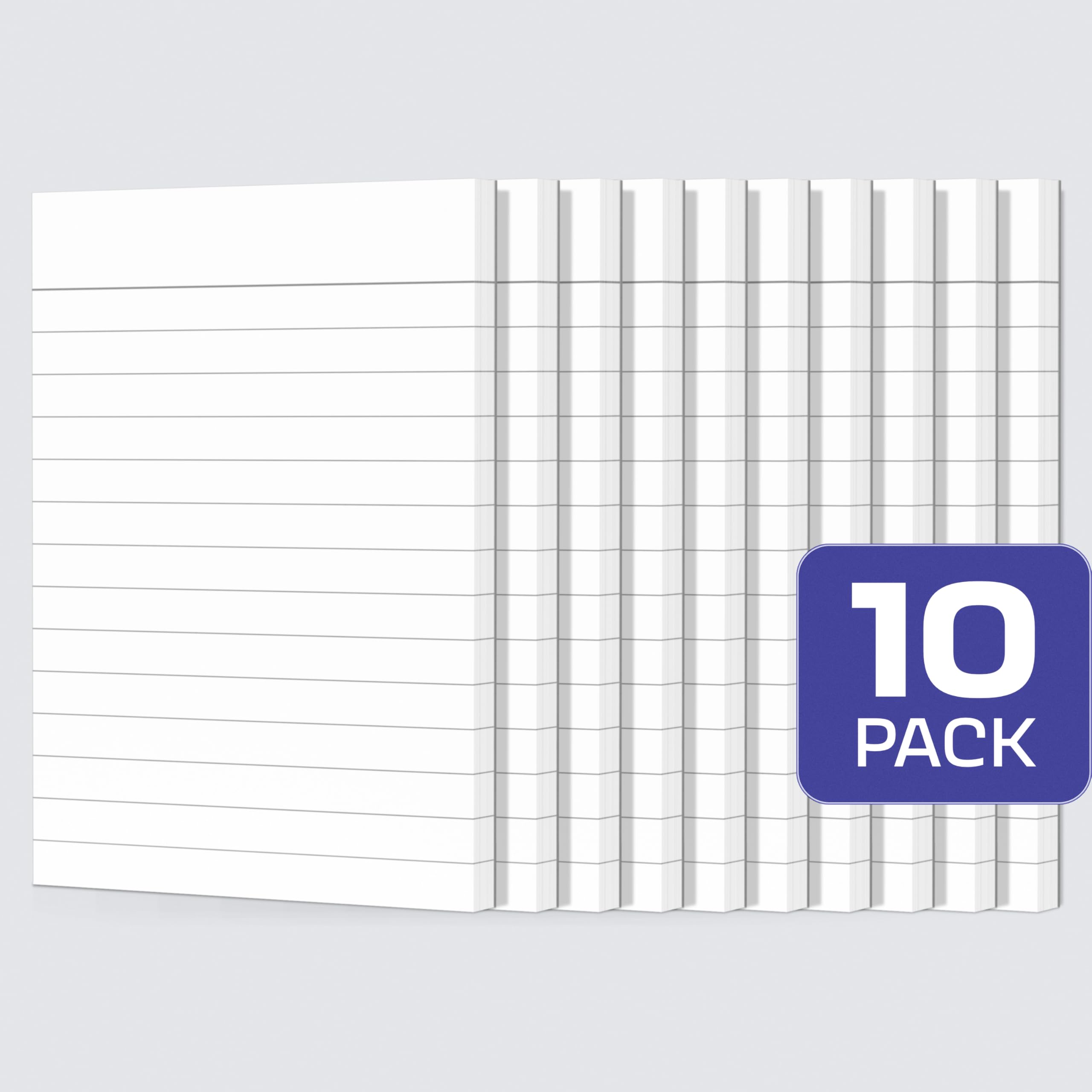 Bloc de Notas A7 Blanco - Pack 16, 800 Hojas (50 por Bloc) Papel Prémium de 90 g/m². Blocs Pequeños Blanco, Bloc Escritura, Mini Hojas Desprendibles para Oficina, Hogar, Escuela, Universidad