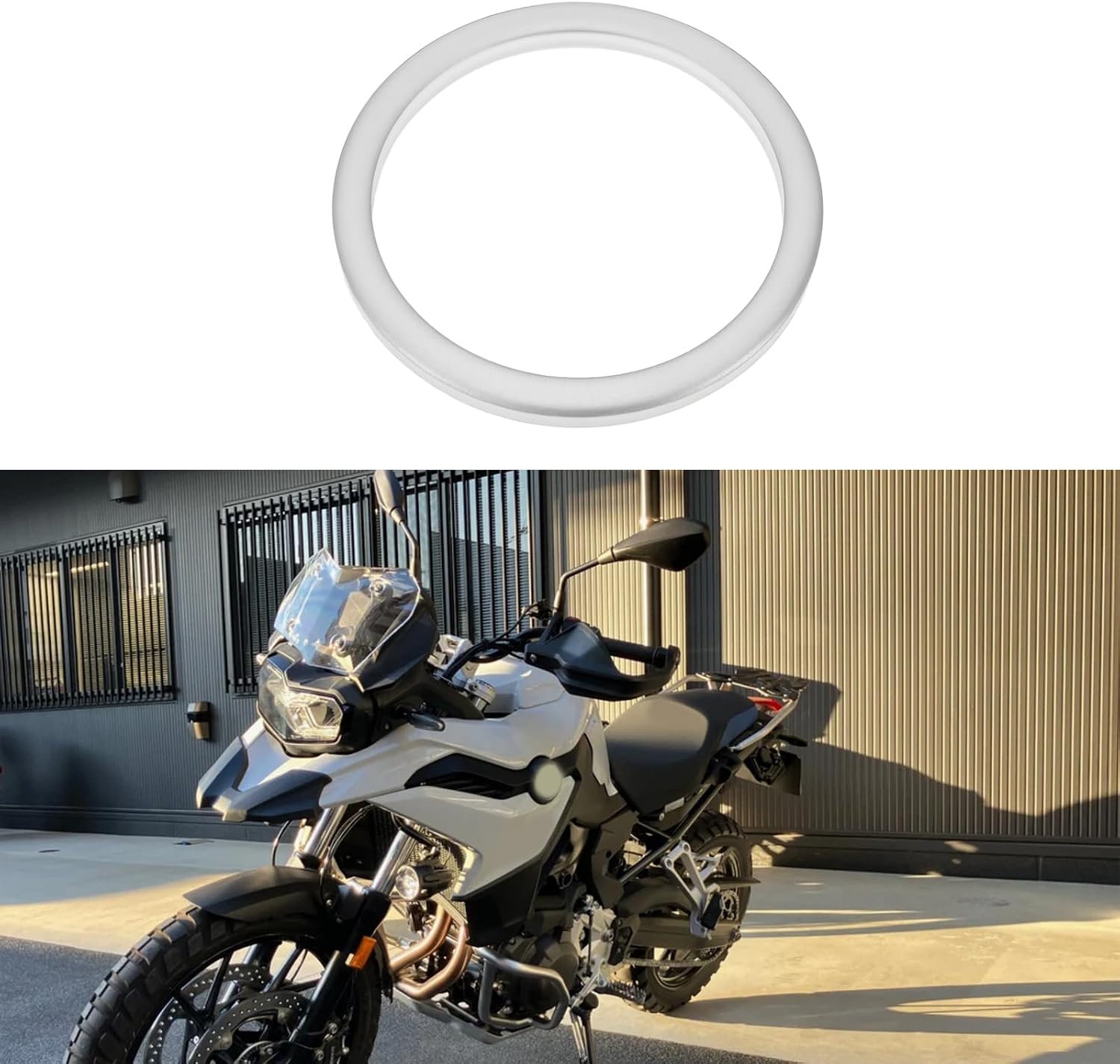 ECSiNG 4Pcs Motorcycle Oil Drain Aluminum Sealing Washers 24x29x2mm Compatible with BMW F800 GS K72 K75