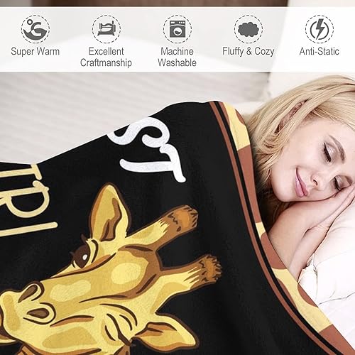 Miniatura 5 de Manta de jirafa para regalar  Manta de 40 x 50 pulgadas para adultos y niños, mantas negras de felpa suave para sofá, sofá