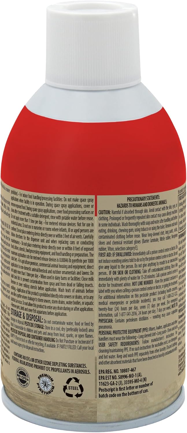 Zep Enforcer 34-2050CVA Country Vet Metered Fly Control Spray, Refill, 30 Day Supply, Brown/A