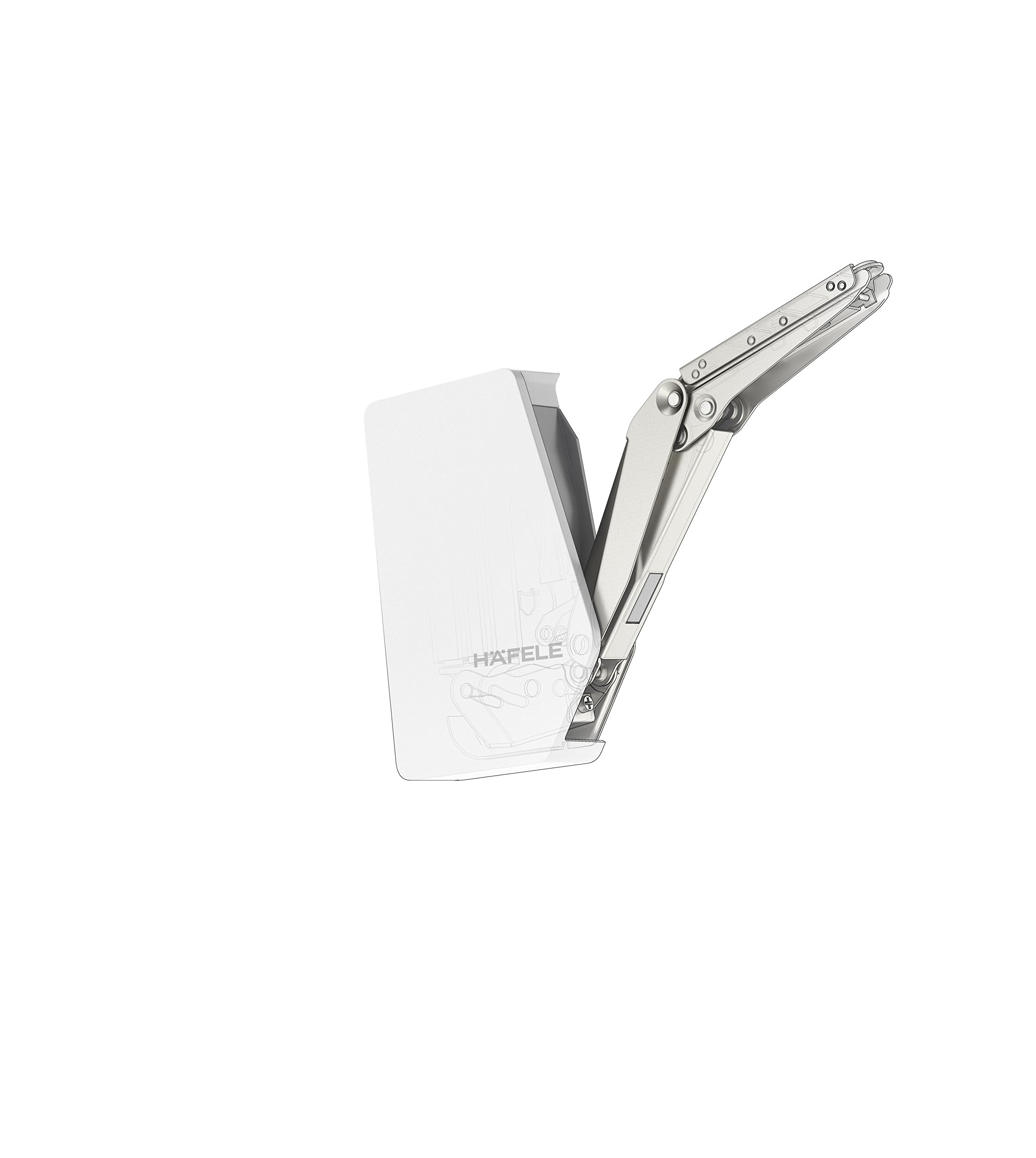 Gedotec Hochschwenkbeschlag Free Flap 1.7 Modell C 2,7-14,7 Kg – Weißes Klappenbeschlag Set Für Küchenschränke & Möbel