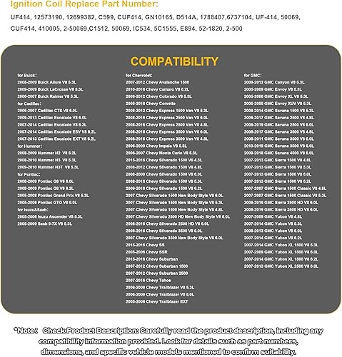Miniatura 10 de HAYIAUTO Paquete de 6 bobinas de encendido UF487 y bujías de iridio 6619 compatibles con Toyota Highlander Avalon Camry Rav4 Sienna VenzaLexus ES350