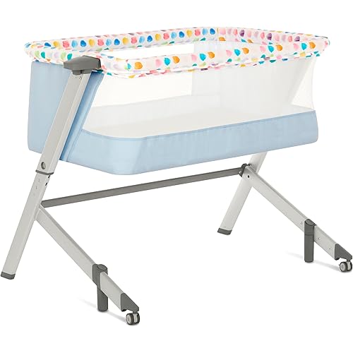 Dream On Me Flora Bassinet | Compact & Modern, Confetti Blue