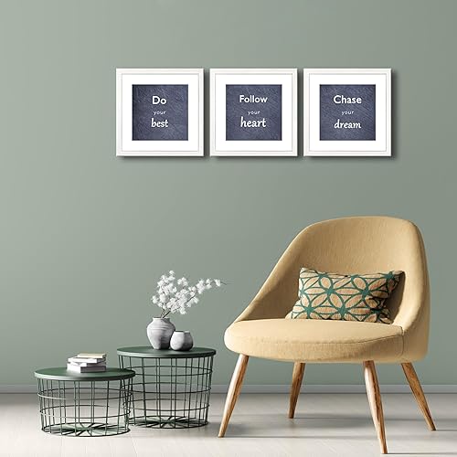 Vista 176 de Juego de 6 portarretratos de 5 x 7 con cristal real para fotos de 4 x 6 con paspartú o 5 x 7 sin paspartú, para pared o mesa, marcos de fotos