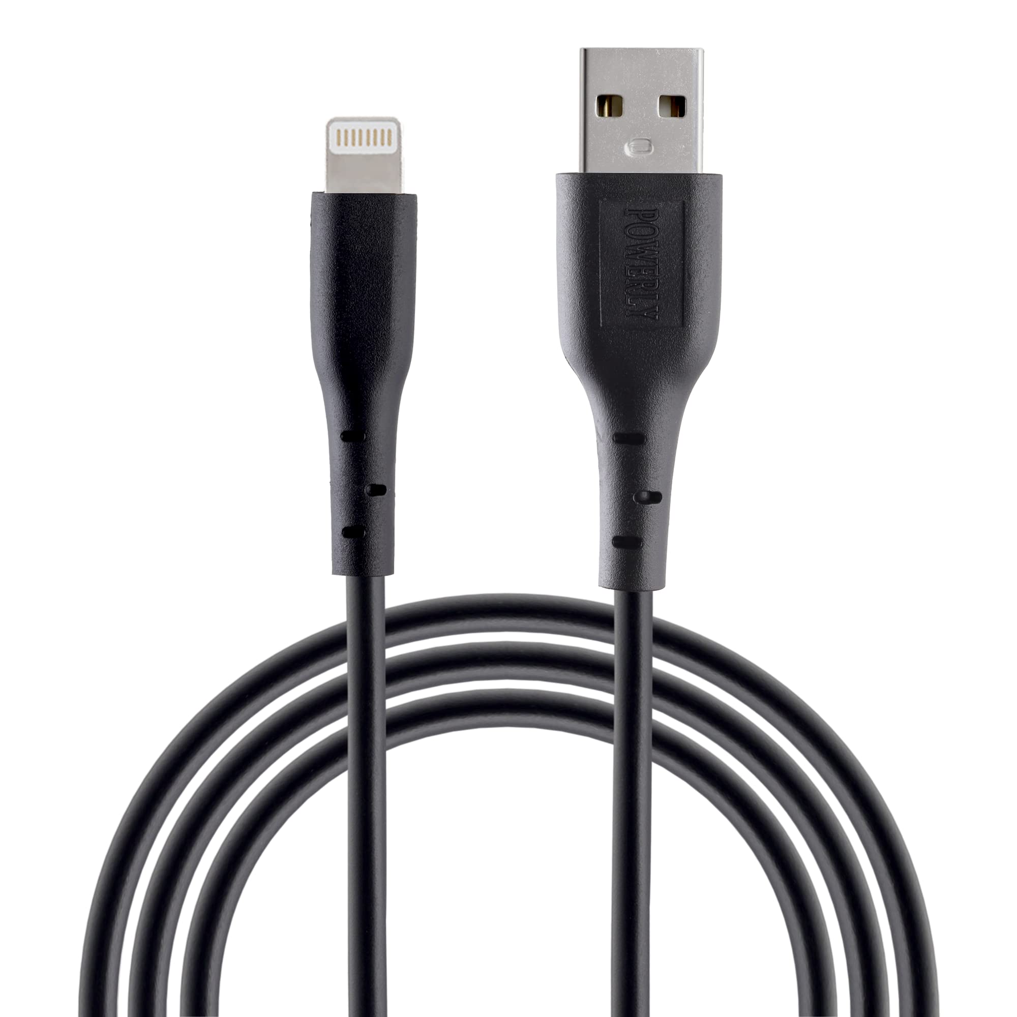 POWERLY Unbreakable Lightning Fast Charging Cable, 15,000+ Bend Lifespan, 480 mbps data sync for iphone ipad airpods (1 Meter, Black) (B09VC66TZH) Amazon Price History, Amazon Price Tracker