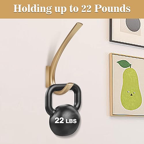 Miniatura 6 de XSJHJDR Paquete de 5 ganchos de pared grandes, ganchos para pared, ganchos resistentes, ganchos de pared para toallas, ganchos de pared de metal