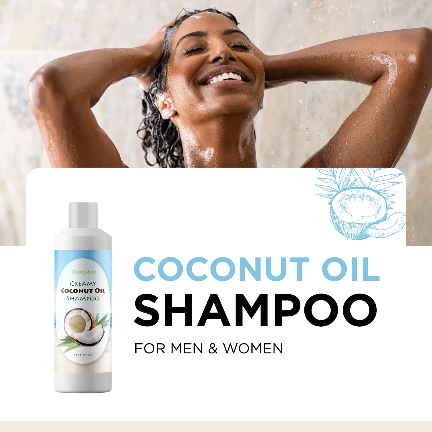 Moisturizing Shampoo for Dry Hair Care Sulfate Free Shampoo for Men