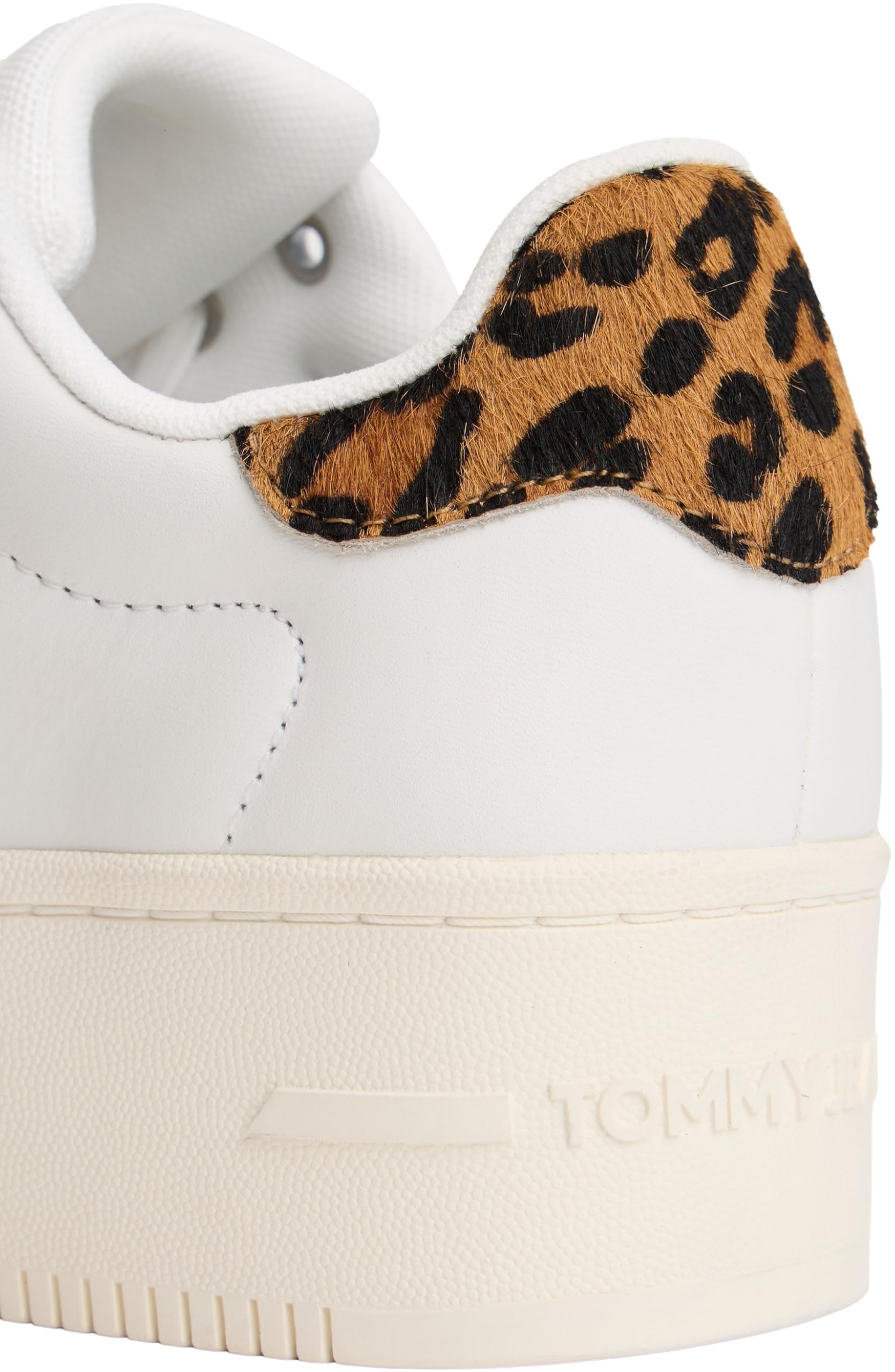 Tommy Jeans Tjw Flatform Leopard Sneaker En0en02930 Basso TopDonna