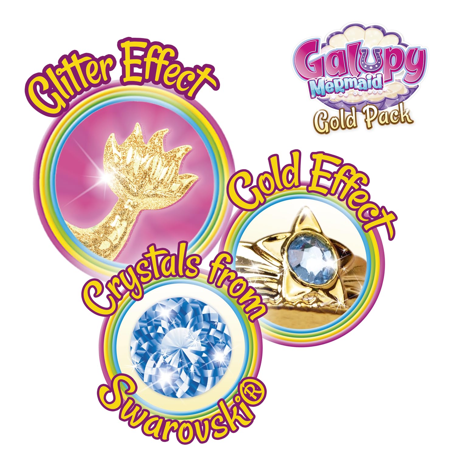 Galupy Rainbow Unicorn Collector Edition Dreamy Jouet licorne à collectionner avec ailes scintillantes et cristal Swarovski Galupy Rainbow Unicorn Collector Edition Dreamy Jouet licorne à collectionner avec ailes scintillantes et cristal Swarovski