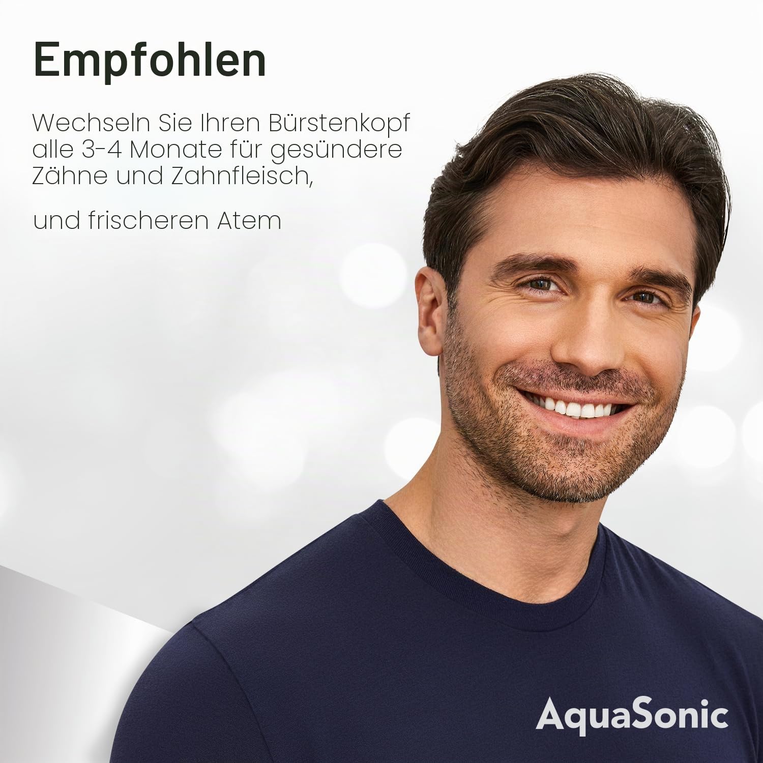 AquaSonic - Original Duo Series Ersatzbürstenköpfe | für normale & empfindliche Zähne | kompatibel mit Duo Series & Home Dental Center Zahnbürste Griffen | NICHT kompatibel mit Duo Series Pro