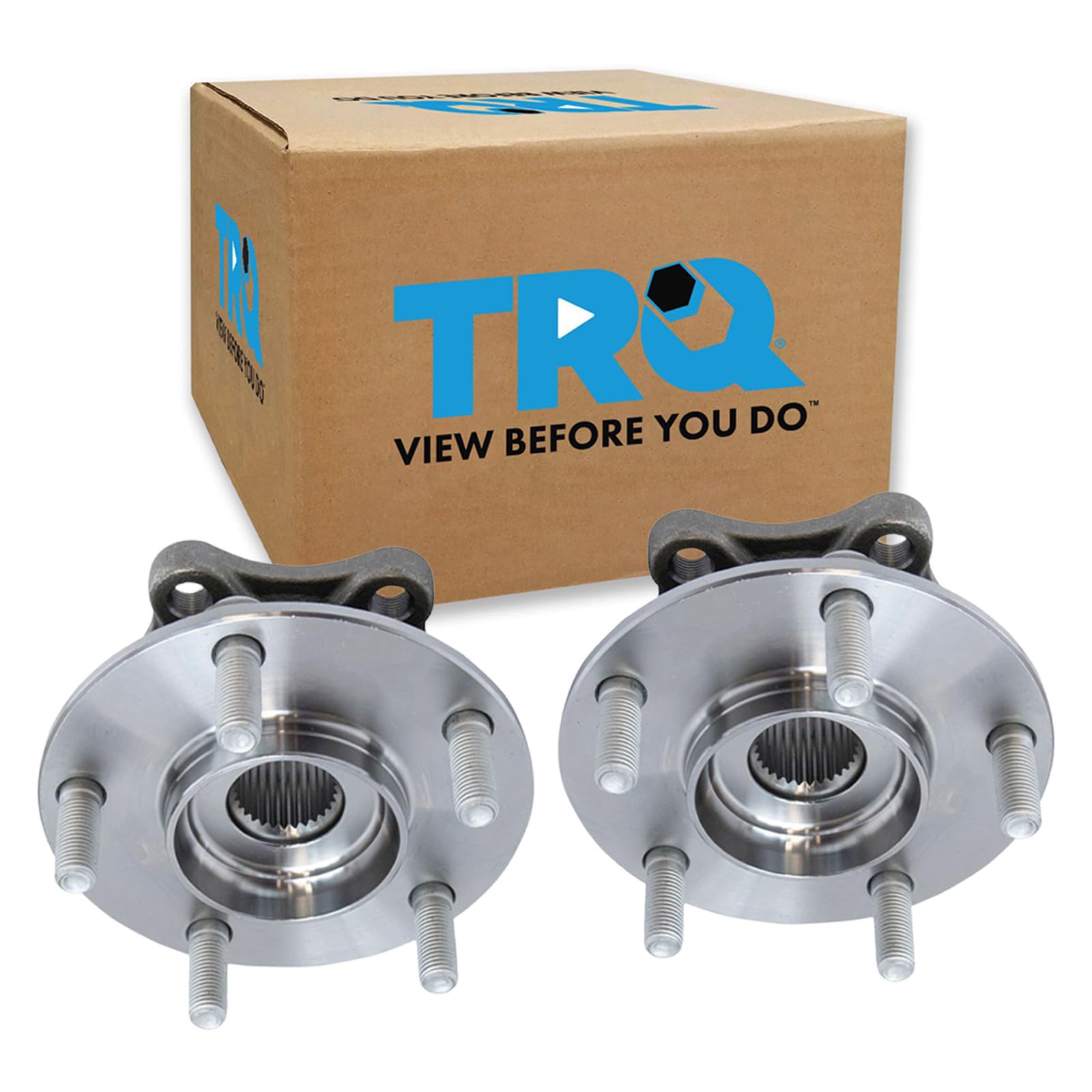 TRQ Front Driver and Passenger Side Wheel Bearing and Hub Assembly Set 2