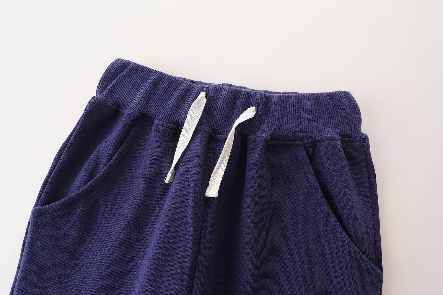 AMIYAN Toddler Sweatpants Boys Cotton Pants with Pocket and Decorative Drawstring Joggers Pants for Kids 2-7Y - Image 3