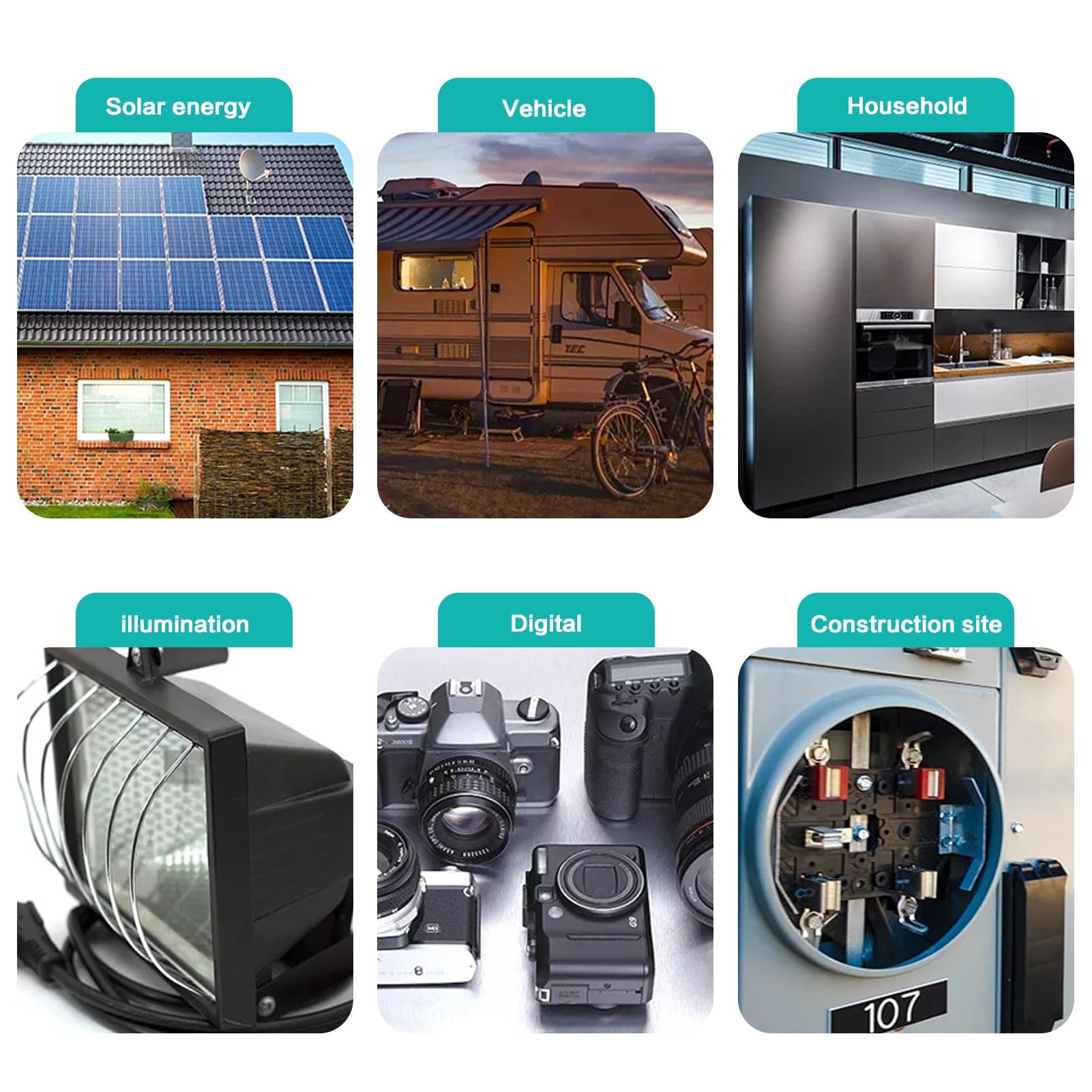 BuyWeek 60A MPPT Laderegler 12V/24V/36V/48V Auto Solar Laderegler Solarladeregler mit LCD Hintergrundbeleuchtung Display Max 180VDC PV Eingang für AGM/Lithium/Blei-Säure/Gel Batterien