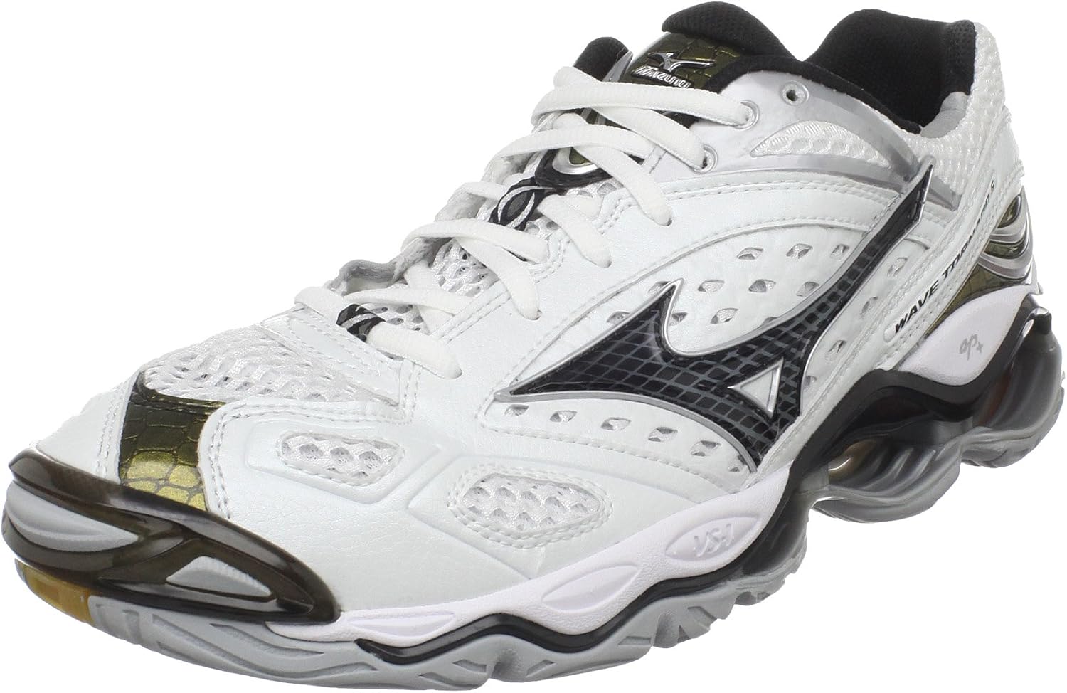 Mizuno Men's Wave Tornado 6 Volleyball Shoe, White/Black