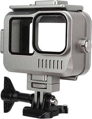 40M Waterproof Case for Gopro 9 10 11, Ultra Light Aluminum Alloy & Tempered Glass Lock Design Waterproof Protective Housing for Gopro 9 10 11