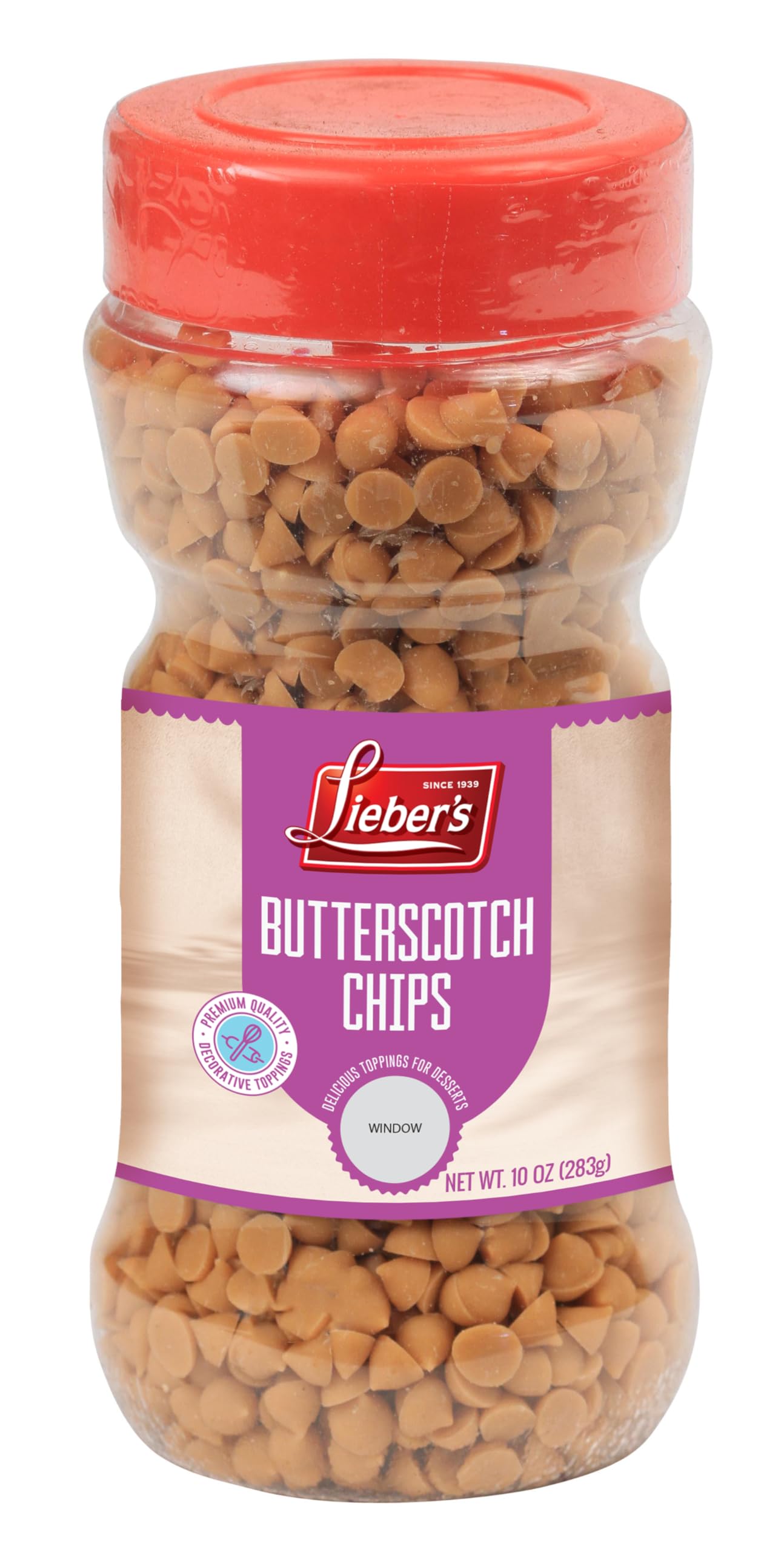 Lieber'sButterscotch Chips 283g, Vegan And Dairy-Free