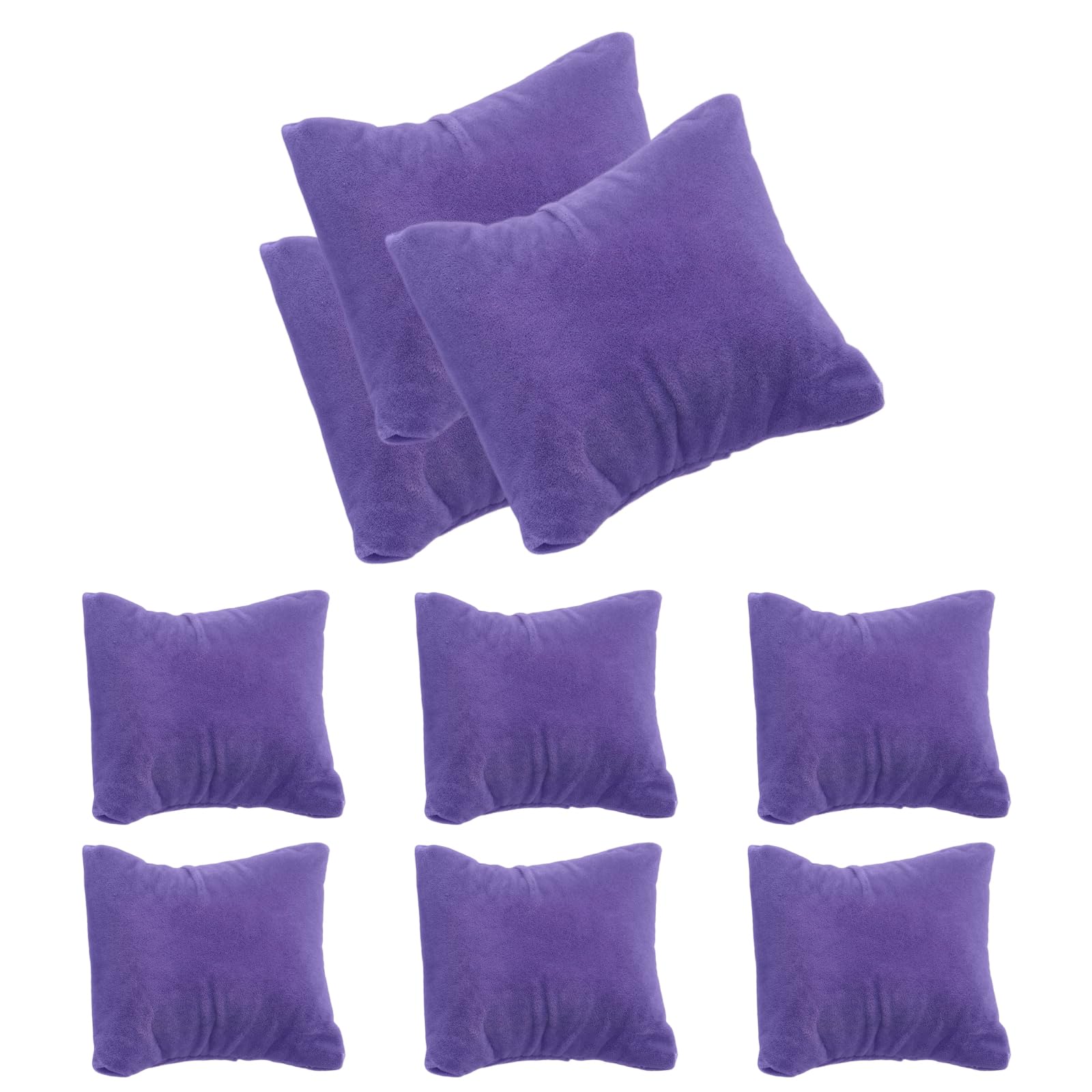 Muiltvoe 12pcs Velvet Bracelet Watch Pillow, Jewelry Display Pillow for Bracelet, Watch, Anklet, Bangle, Dangle Earring and Necklace Green