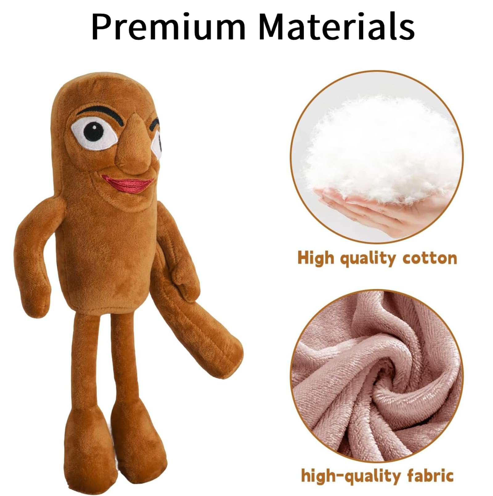 CREAJOY Italian Sahur Brainrot Plushies Toy, 14in Adorable Tung Tung Tung Sahur Plush Toys - Image 3