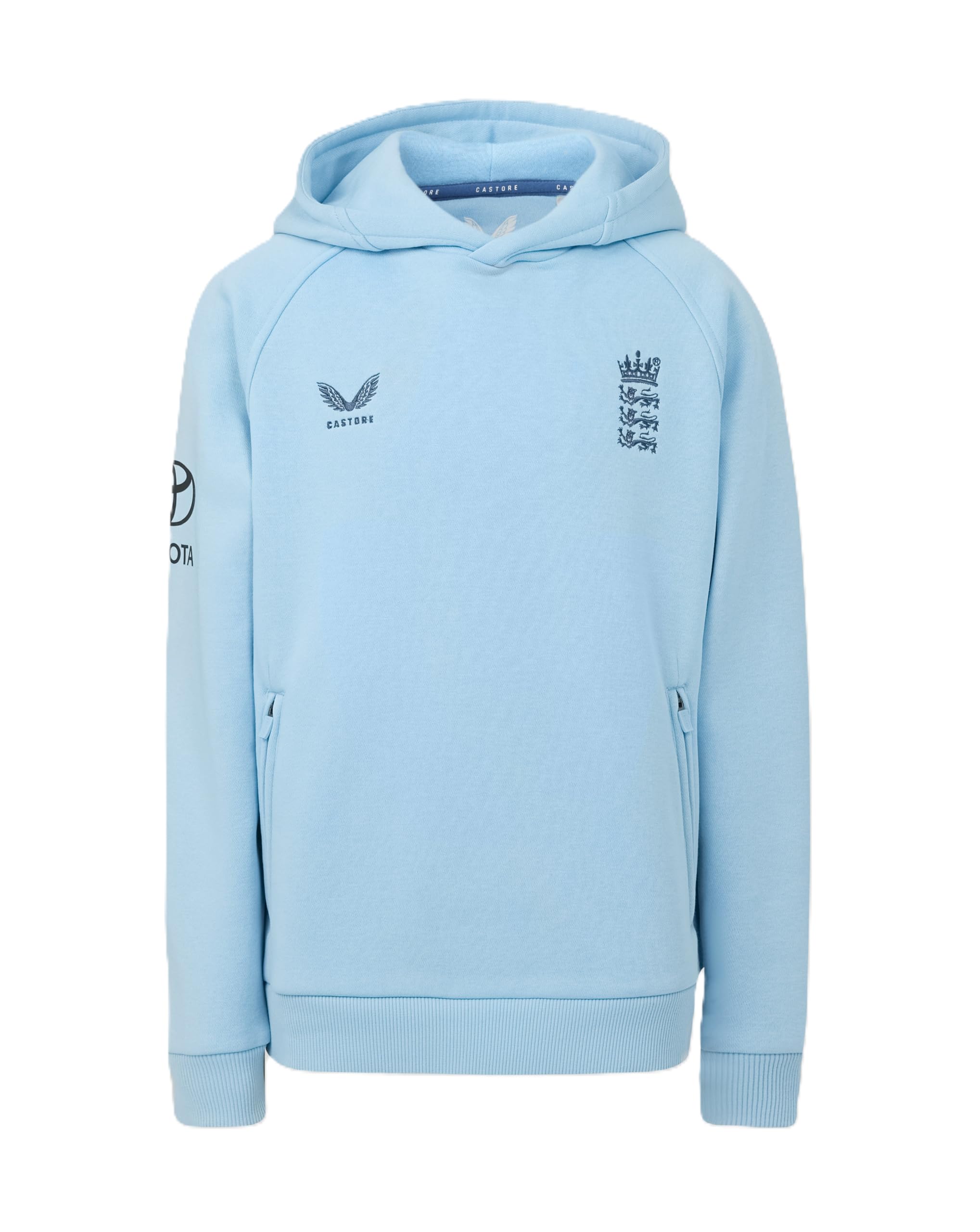 England   Kids  26/27  Cricket Performance Hoodie, Football by Castore in Size 13 - 14 Years, Sports Direct