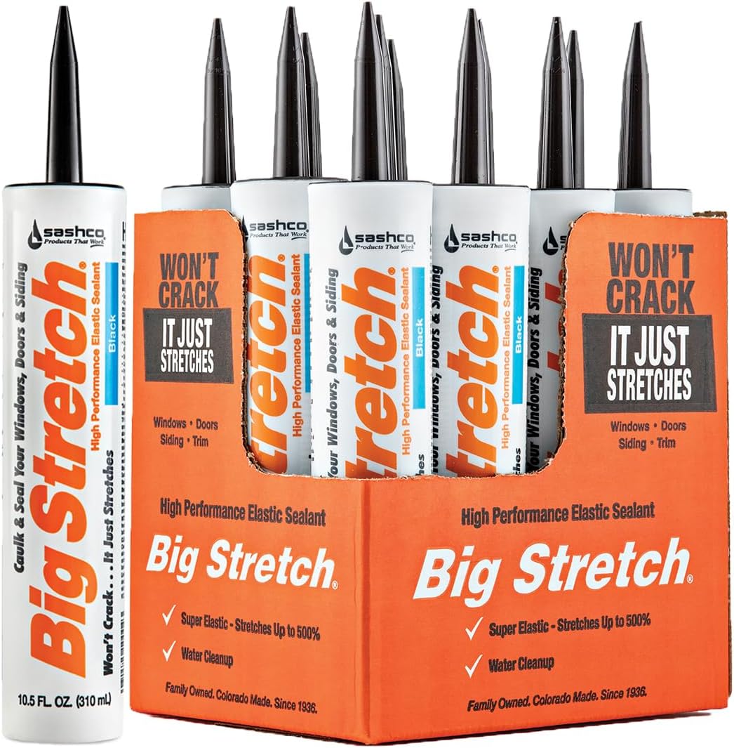 Unbeatablesale Sashco Sealants 10008 10.5oz 10.5 Oz Dark Brown Big Stretch Caulk & Seal | SHEIN A