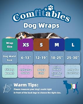 Dog Diapers Male Wraps, Disposable Male Dog Diaper, Super Soft Absorbent Doggie Diapers for Boy Dogs with Incontinence Marking or Excitable Urination(XS, 20)