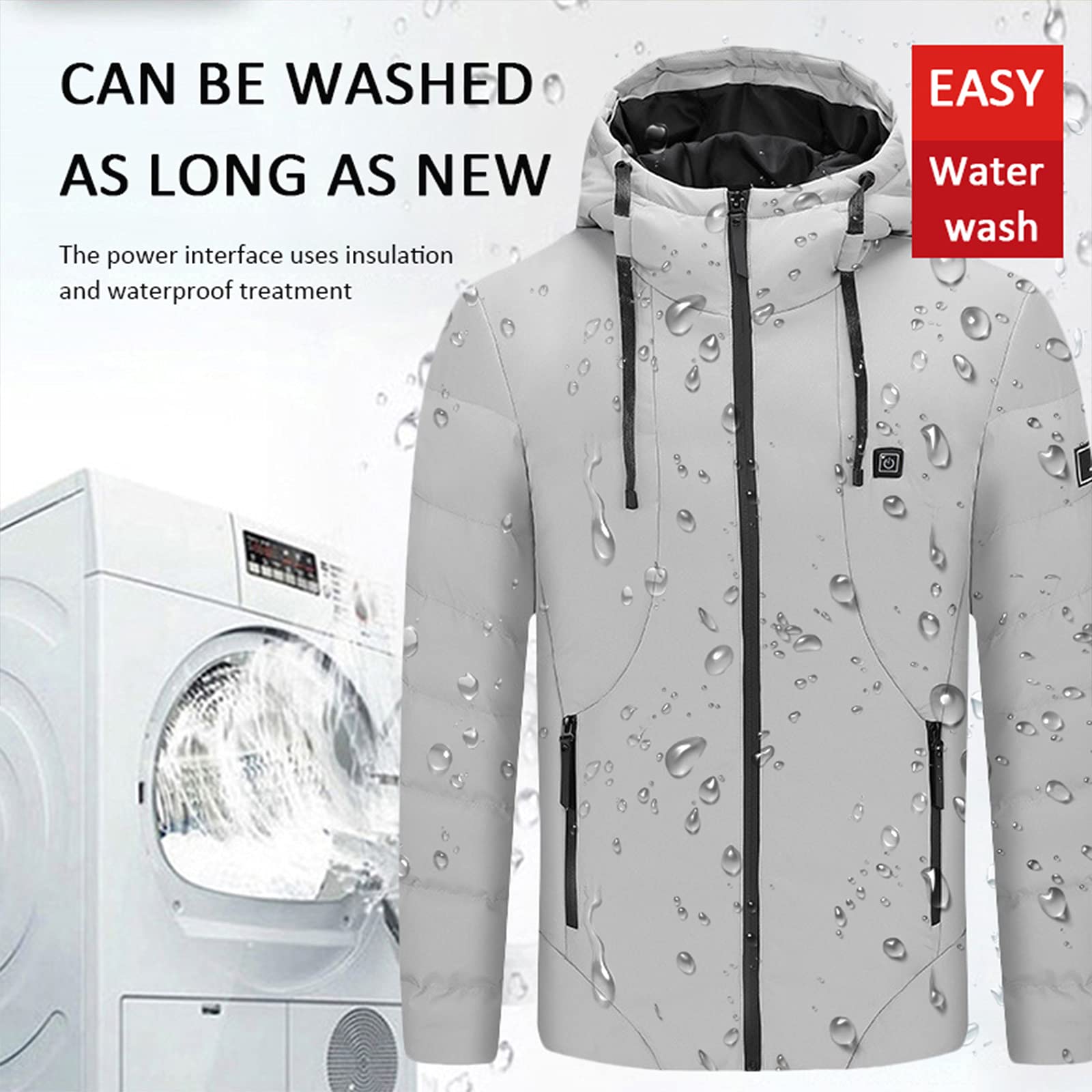 Piumino Riscaldamento Abbigliamento Inverno Caldo Cotone Giacca Maschio USB Intelligente Riscaldamento Giacca Attrezzatura Outdoor