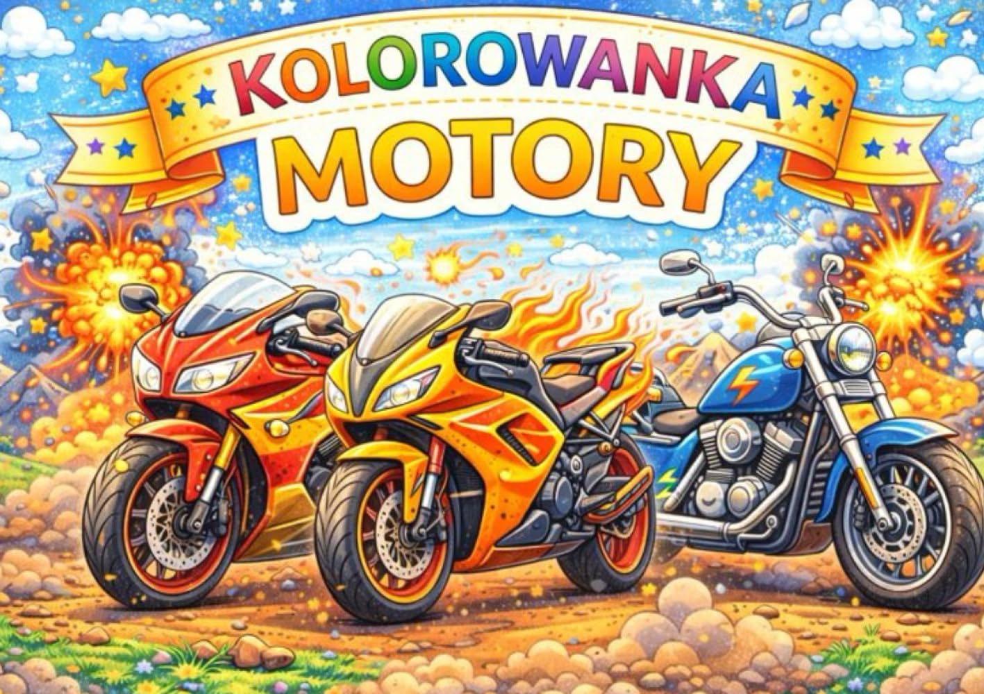 Kolorowanka motory: Kolorowanka dla dzieci i młodzieży
