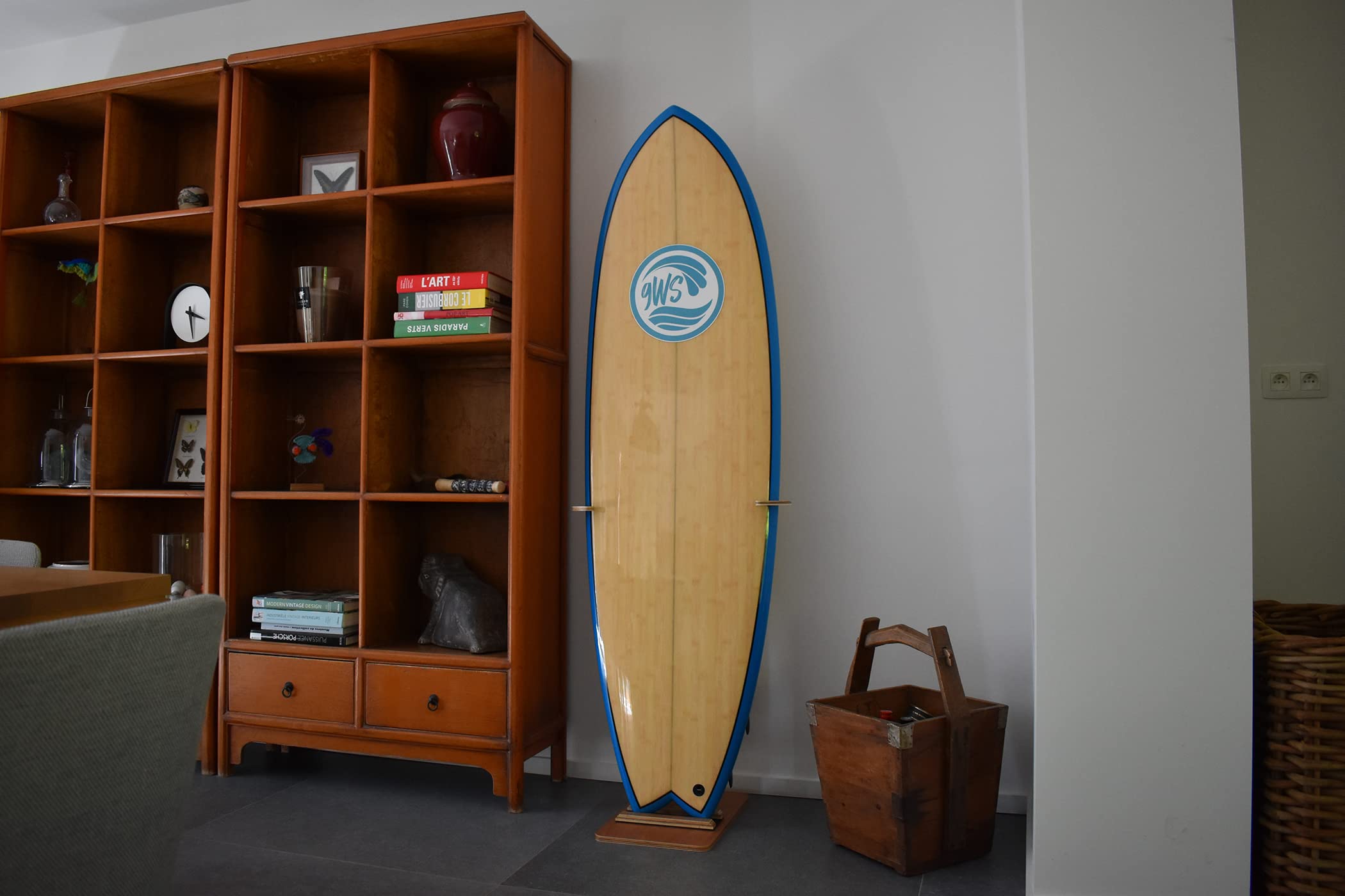 Support Planche de Surf en Bois