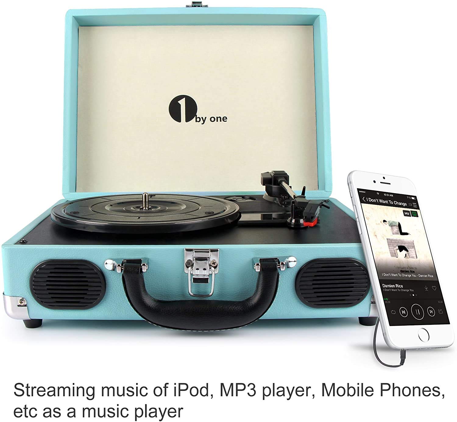 Tocadiscos Create By One, Juego De Tocadiscos Bluetooth Con