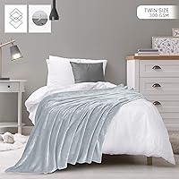 Vista 280 de Utopia Bedding - Manta de vellón de lujo, mullida, antiestática; manta de suave microfibra de 8.8 oz/yd² (300 g/m²) para cama; tamaño individual