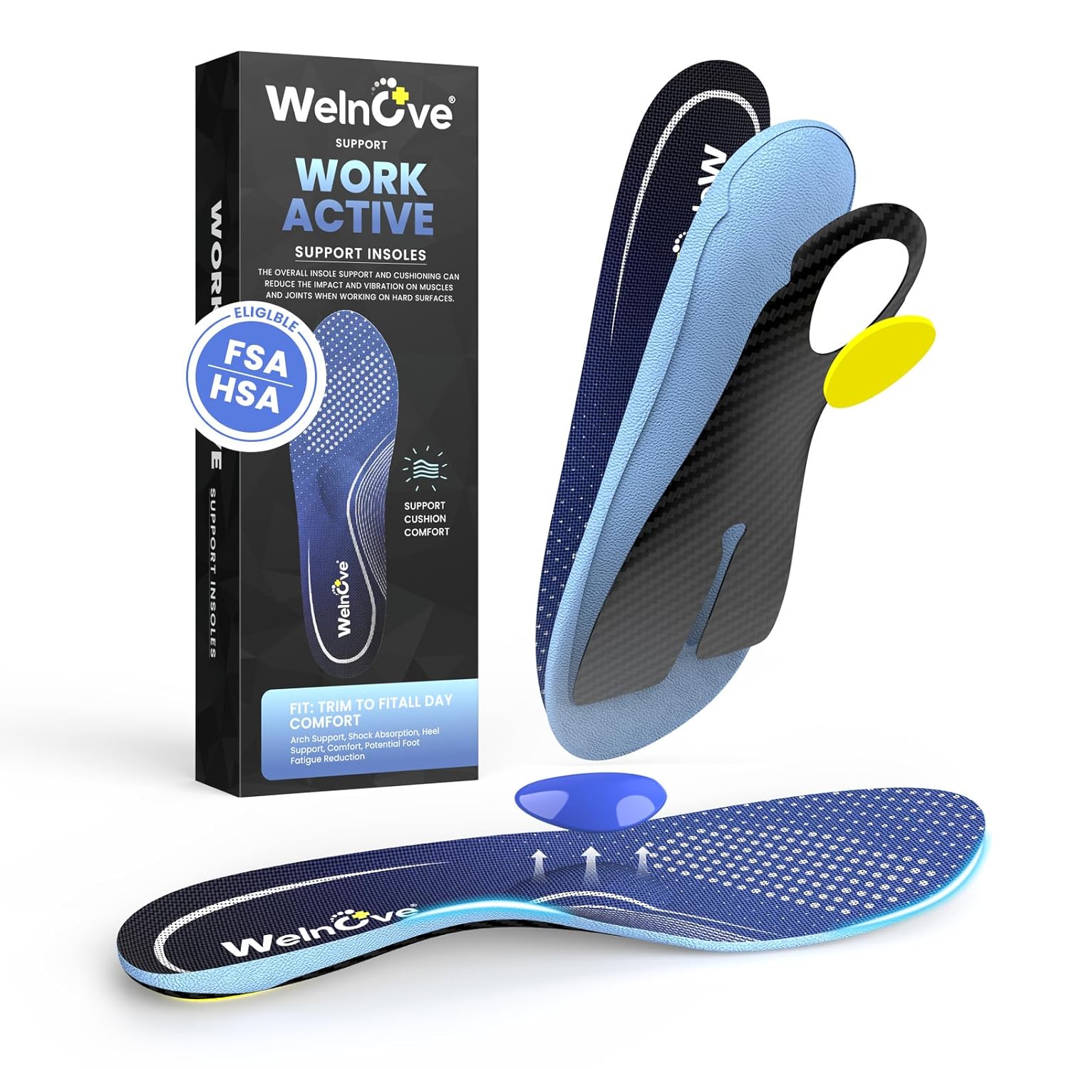 Metatarsalgia Insoles with Metatarsal Pads for Women and Men - Orthotic Insoles for Mortons Neuroma Ball of Foot